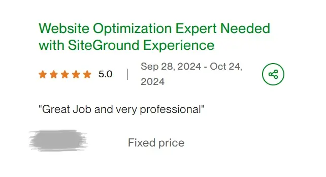 Website Optimization Expert Needed with SiteGround Experience